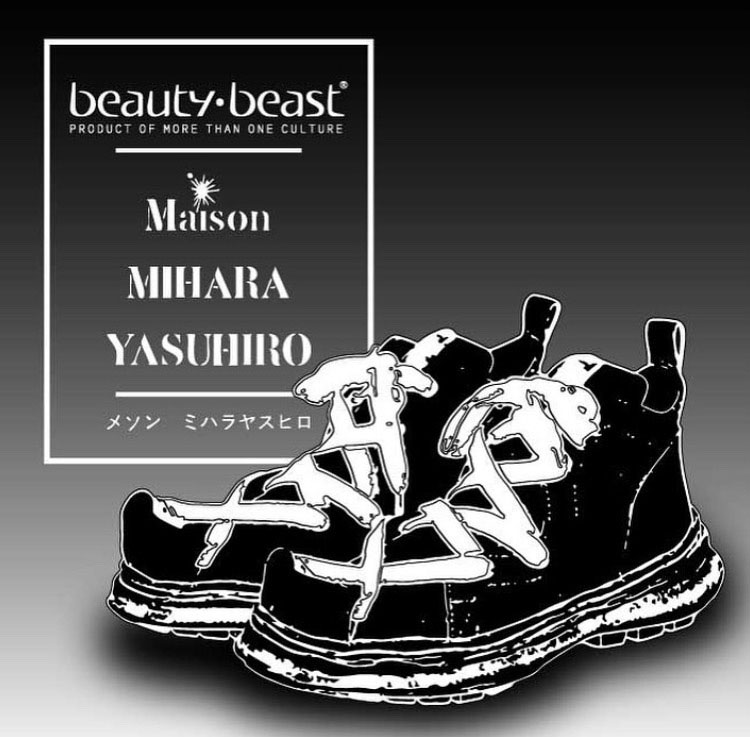 beauty beast × Maison MIHARA YASUHIRO コラボスニーカー発売