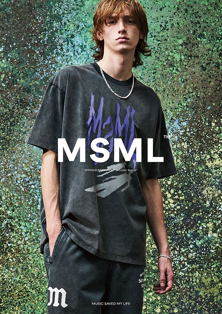 現役ミュージシャン3名によって立ち上げられたファッションブランド「MSML（エムエスエムエル）」から、2025年春夏コレクションが到着