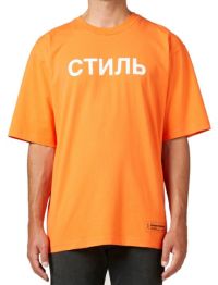 HERON PRESTON/ヘロンプレストン/SS TEE REG CTNMB/Mサイズ/ORANGE/オレンジ