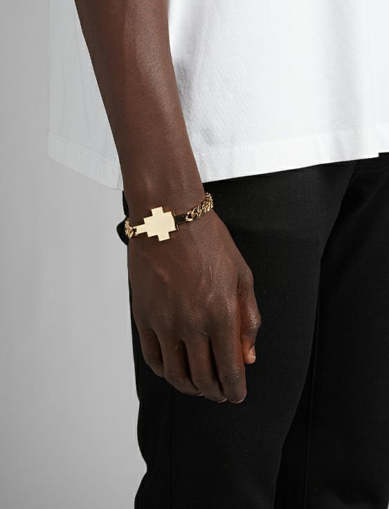 MARCELO BURLON/マルセロブロン/CROSS BRACELET/GOLD/ゴールド