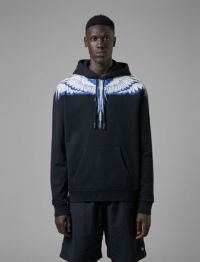 MARCELO BURLON/マルセロブロン/ICON WINGS REGULAR HOODIE/BLACK/ブラック