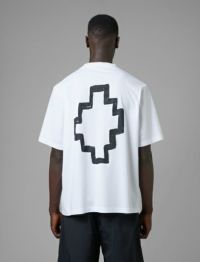 MARCELO BURLON/マルセロブロン/TEMPERA CROSS OVER T-SHIRT/Mサイズ/WHITE/ホワイト