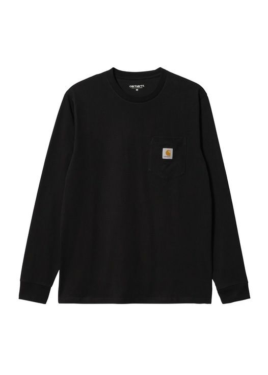 Carhartt WIP/カーハート　ダブリューアイピー/L/S POCKET T-SHIRT/BLACK/ブラック