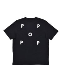 POP TRADING COMPANY/ポップトレーディングカンパニー/LOGO T-SHIRT/BLACK/ブラック