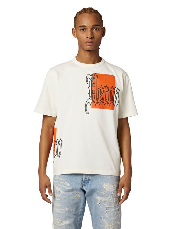 HERON PRESTON/ヘロンプレストン/GOTHIC COLOR BLOCKS SS TEE/WHITE/ホワイト