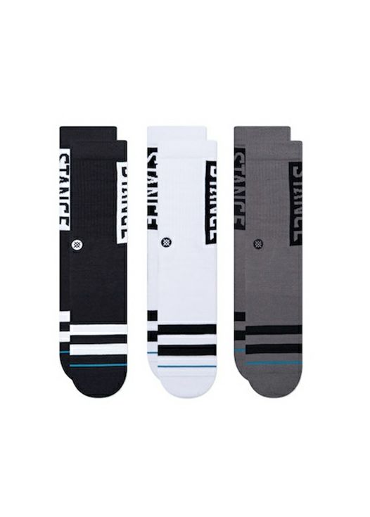 STANCE/スタンス/STANCE/スタンス/ICON QUARTER 3 PACK（BLACK）/ブラック/ホワイト