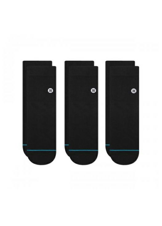 STANCE/スタンス/ICON QUARTER 3 PACK（BLACK）/ブラック