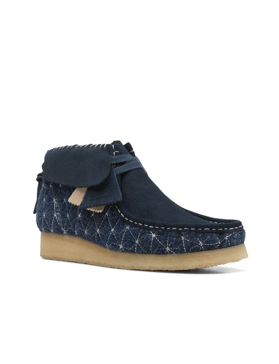 Clarks/クラークス/Wallabee Boot Navy Sashiko/NAVY/ネイビー