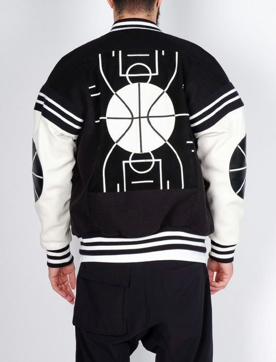 MPD BOX/エムピーディーボックス/BASKETBALL VARSITYJACKET/BLACK/ブラック