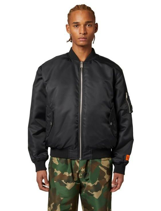 HERON PRESTON/ヘロンプレストン/EX-RAY NYLON BOMBER/Lサイズ/BLACK/ブラック