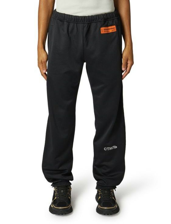 HERON PRESTON/ヘロンプレストン/NF TRACKPANTS LOGO/BLACK/ブラック