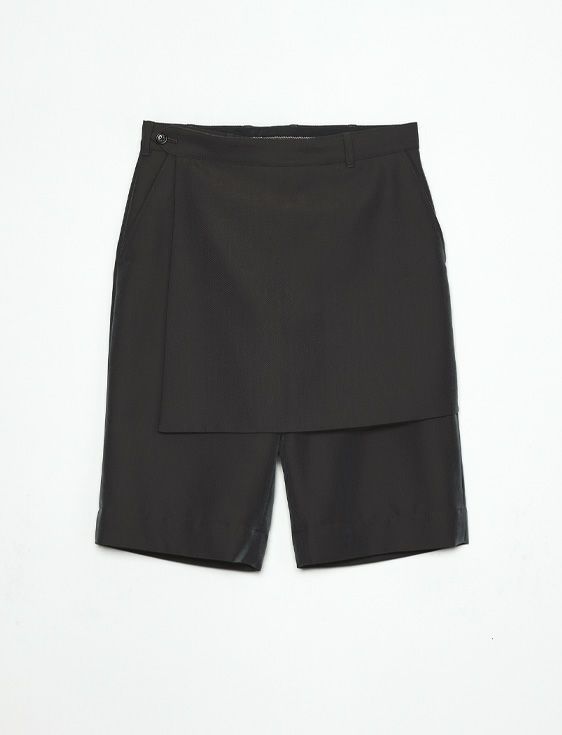 SHOOP/シュープ/AHMAD SKIRT-STYLE TROUSERS/BLACK/ブラック