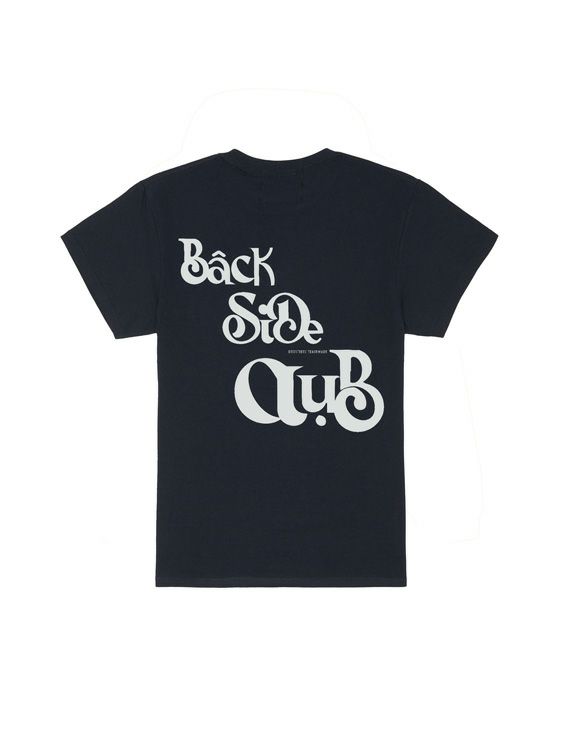 BackSideClub/バックサイドクラブ/BACK LOGO T-SHIRT/BLACK/ブラック