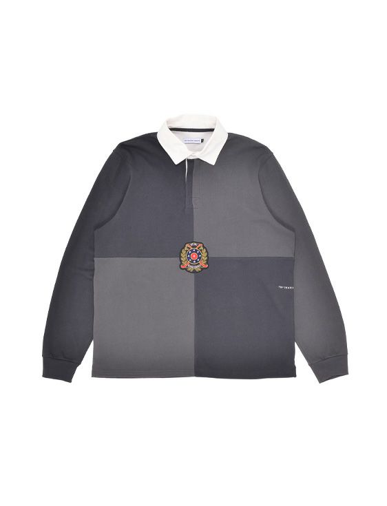 POP TRADING COMPANY/ポップトレーディングカンパニー/ROYAL RUGBY POLO IN ANTHRACITE/グレー