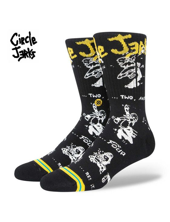 STANCE/スタンス/CIRCLE JERKS(YELLOW)/ブラック