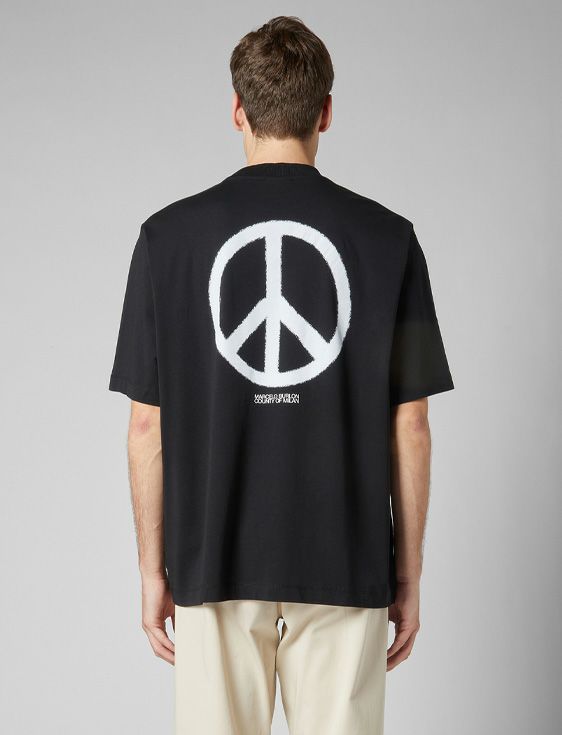 MARCELO BURLON/マルセロブロン/COUNTY PEACE OVER T-SHIRT/BLACK/ブラック