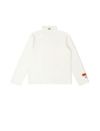 HERON PRESTON/ヘロンプレストン/HPNY EMB ROLLNECK/WHITE/ホワイト