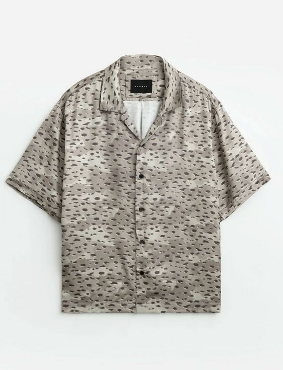 STAMPD/スタンプド/Leopard Camp Collar Buttondown/Lサイズ/BEIGE/レオパード