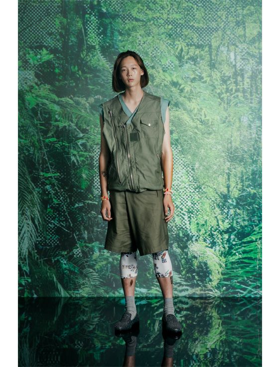 FACETASM/ファセッタズム/PLAIN WRAP SHORTS/OLIVE/オリーブ