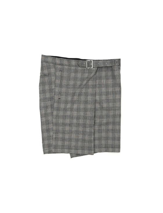 FACETASM/ファセッタズム/CHECK WRAP SHORTS/GRAY CHECK/グレー チェック