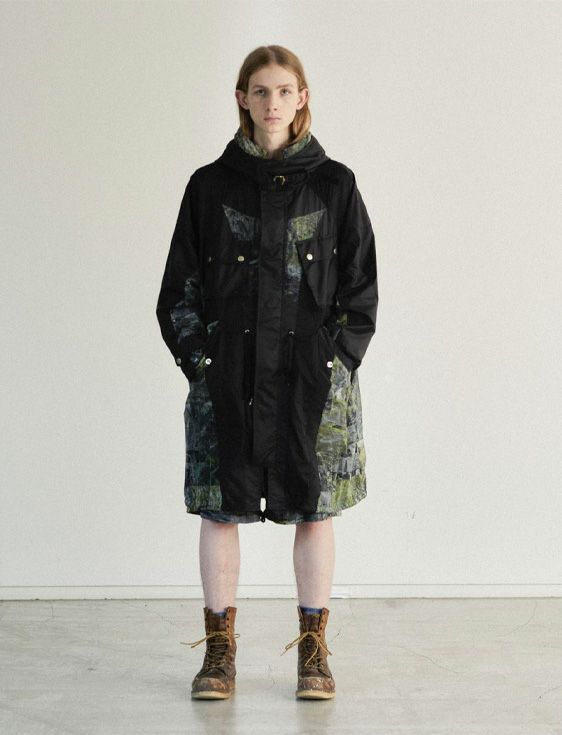 FACETASM FOREST MODS COAT ファセッタズム FACETASM/ファセッタズム/FOREST MODS COAT/BLACK/ブラック
