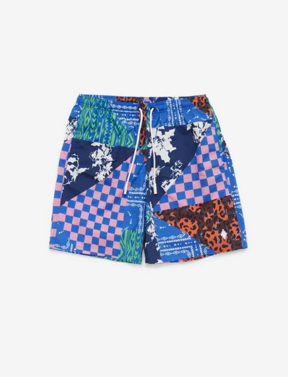 MARCELO BURLON/マルセロブロン/MIX&MATCH BOARDSHORT/BLUE/ブルー