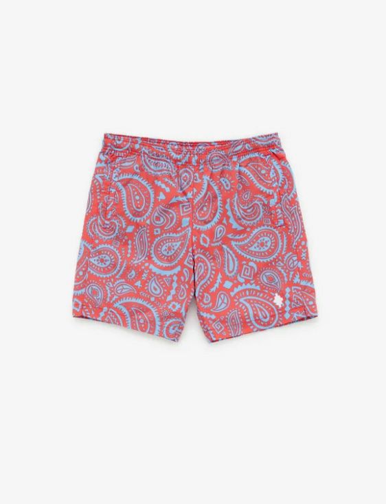 MARCELO BURLON/マルセロブロン/PAISLEY SWIMMING SHORTS/レッド