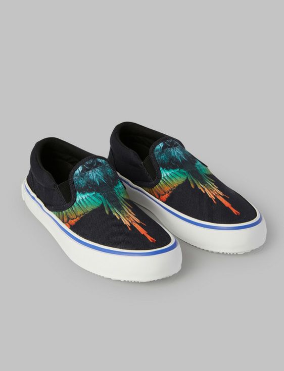 MARCELO BURLON/マルセロブロン/ICON WINGS SLIP ON/BLACK/ブラック