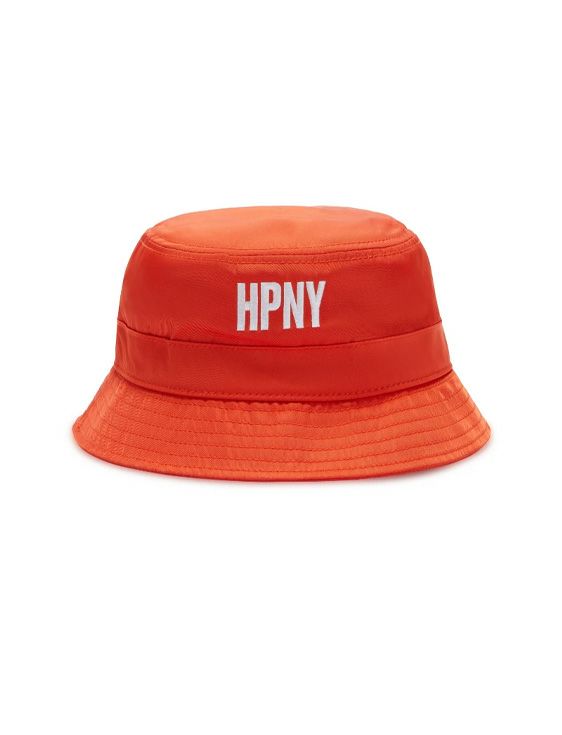 HERON PRESTON/ヘロンプレストン/HPNY EMB NYLON BUCKET HAT/ORANGE/オレンジ