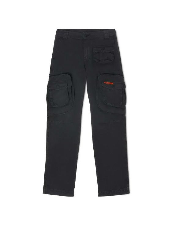 HERON PRESTON/ヘロンプレストン/CANVAS CARGO PANTS/BLACK/ブラック