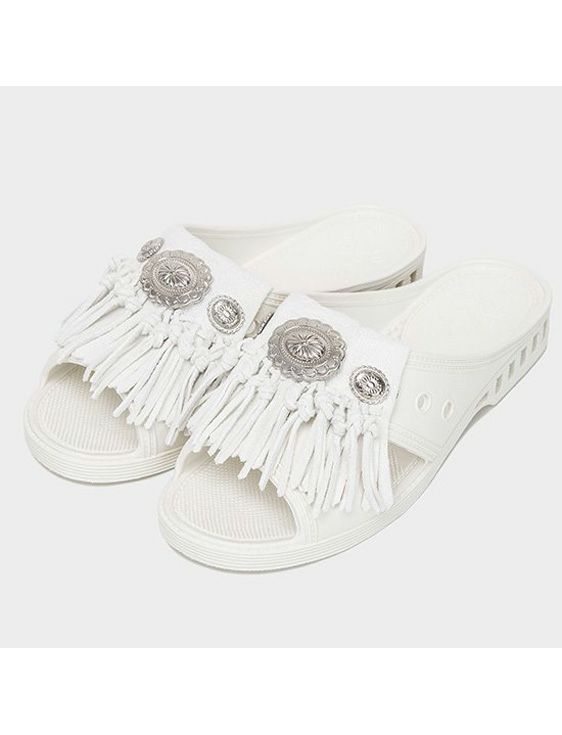 Bench/ベンチ/BENSAN-D SUEDE FRINGE CONCHO/WHITE/ホワイト