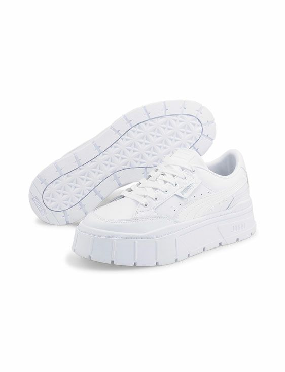 PUMA/プーマ/MAYZESTACK LEATHER WOMENS/WHITE/ホワイト