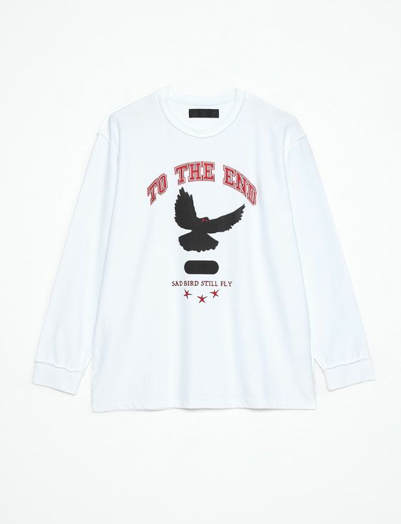 SHOOP/シュープ/TO THE END REVERSE LONG TEE/WHITE/ホワイト