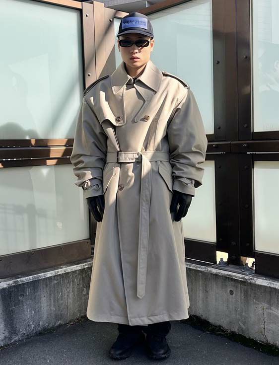 FACETASM/ファセッタズム/SUPER BIG TRENCH COAT/BEIGE/ベージュ