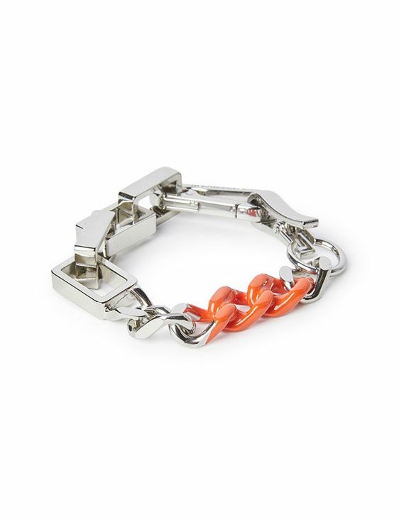 HERON PRESTON/ヘロンプレストン/DIP DYE MULTICHAIN BRACELET/SILVER/シルバー