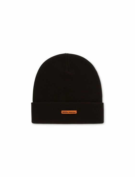 HERON PRESTON/ヘロンプレストン/CLASSIC BEANIE/BLACK/ブラック