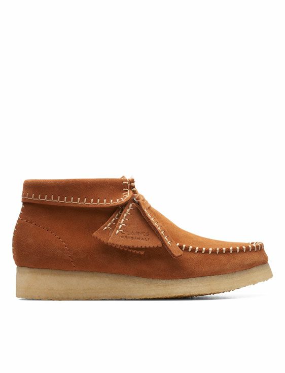 Clarks/クラークス/Wallabee Boot Stitch Ginger Suede/BROWN/ブラウン