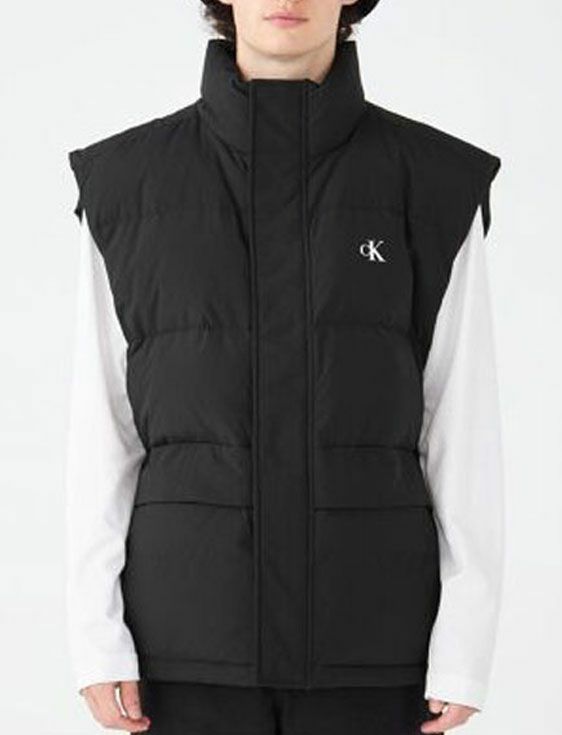 CalvinKlein/カルバンクライン/ESSENTIALS DOWN VEST/BLACK/ブラック