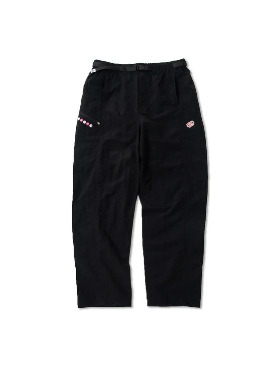 ICECREAM/アイスクリーム/EMBROIDERED LOGO NYLON PANTS/BLACK/ブラック