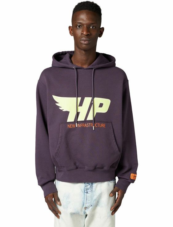 HERON PRESTON/ヘロンプレストン/HP FLY HOODIE/PURPLE/パープル