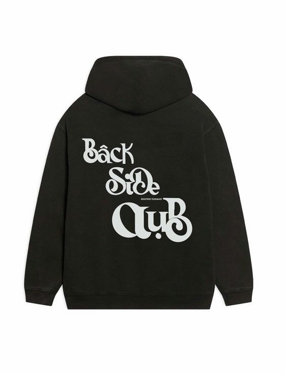 BackSideClub/バックサイドクラブ/HOW 713 BACKTOVIET HOODIE/BLACK/ブラック