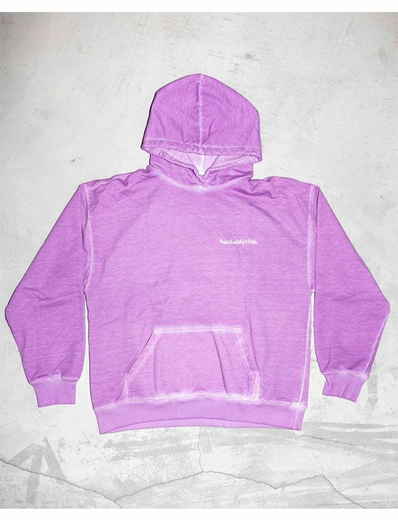 BackSideClub/バックサイドクラブ/HOW 713 BACKTOVIET HOODIE/PURPLE/パープル