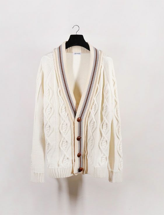 BackSideClub/バックサイドクラブ/KCX 702 NUMBER CARDIGAN/WHITE/ホワイト