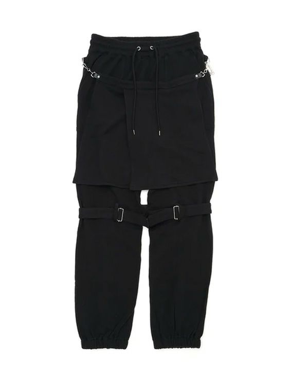 FACETASM/ファセッタズム/PARACHUTE SWEAT PANTS/BLACK/ブラック