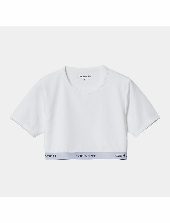 Carhartt WIP/カーハート　ダブリューアイピー/W’ SCRIPT CROP TOP/WHITE/ホワイト