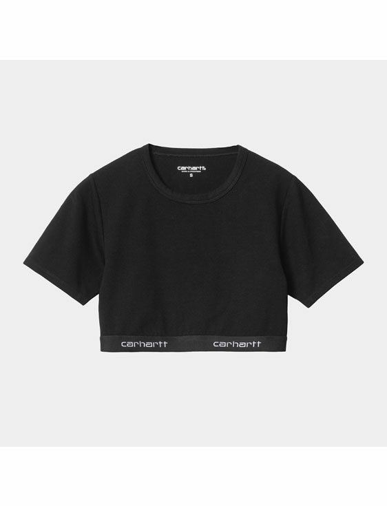 Carhartt WIP/カーハート　ダブリューアイピー/W’ SCRIPT CROP TOP/BLACK/ブラック