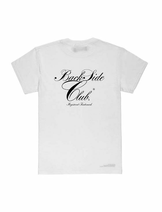 BackSideClub/バックサイドクラブ/EMBROY TSHIRT/WHITE/ホワイト