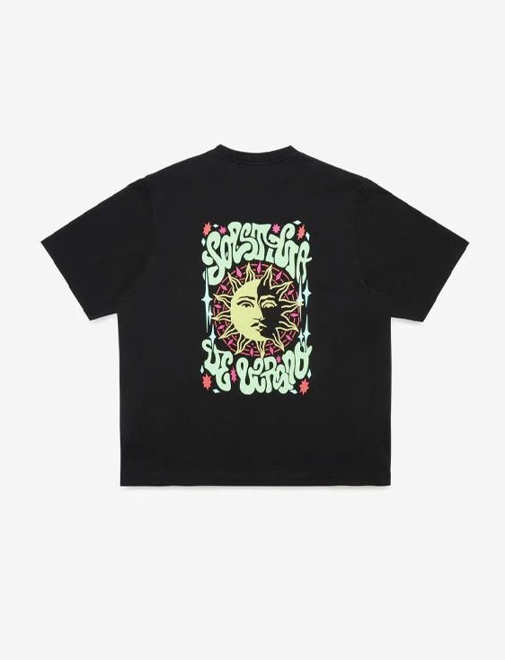 MARCELO BURLON/マルセロブロン/SOLSTICIO OVER T-SHIRT/BLACK/ブラック