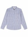 BRAINDEAD/ブレインデッド/ORGANIC PLACKET SHIRT/BLUE/ブルー