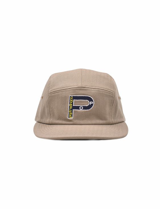 POP TRADING COMPANY/ポップトレーディングカンパニー/NAUTICAL HERRINGBONE FIVEPANEL HAT IN KHAKI